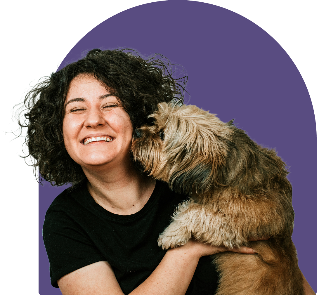 Person with dog